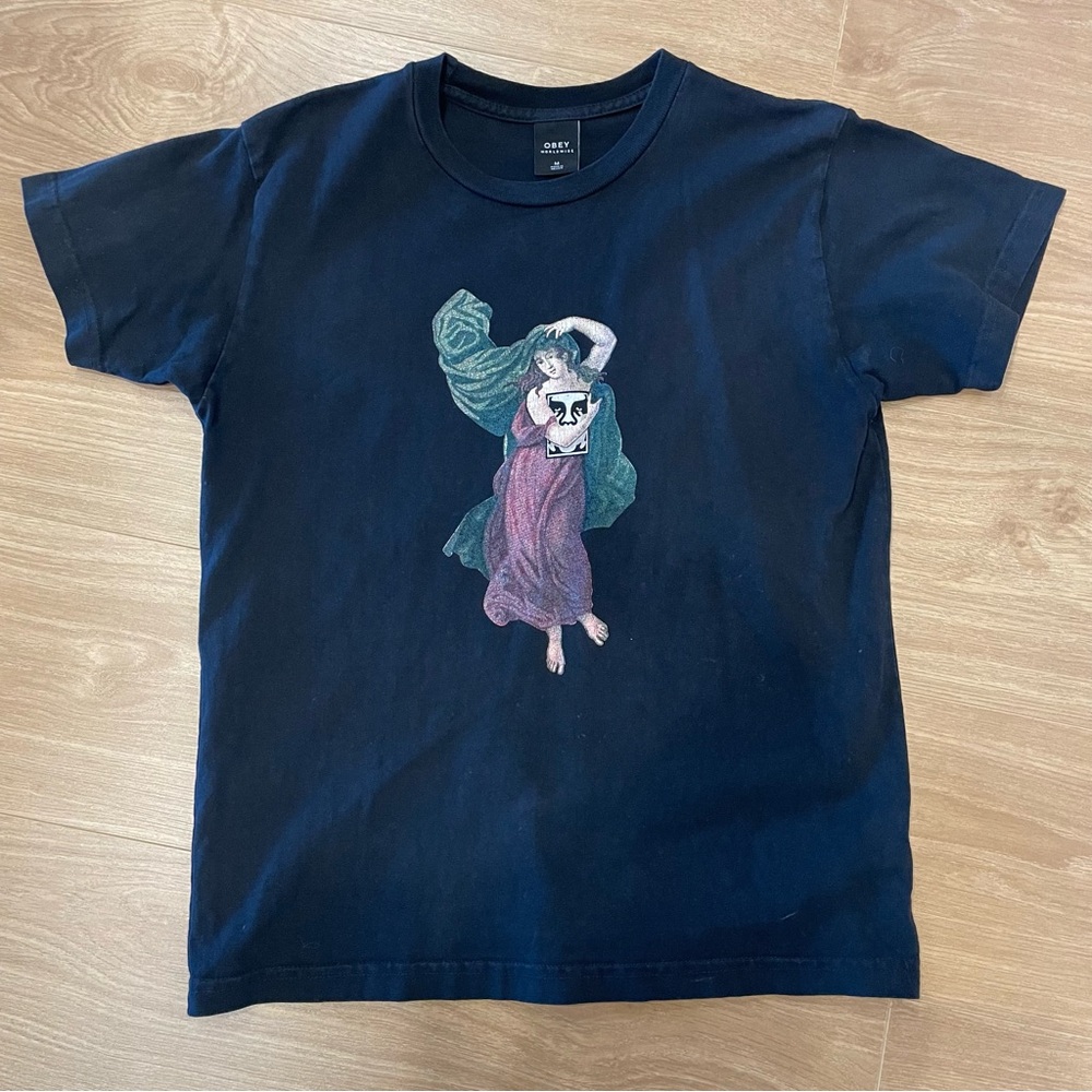 Obey Retro Angel Fitted T-Shirt